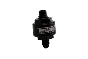 Turbosmart Billet Turbo Oil Feed Filter 44um AN-4 to AN-4 ORB - Black, référence TS-0804-1003