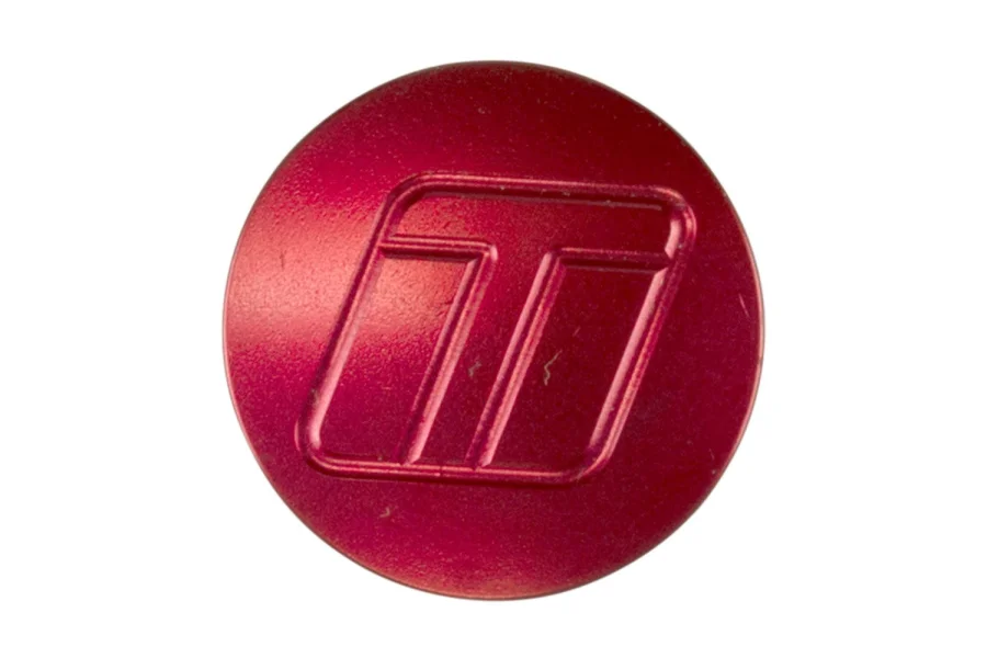 Turbosmart Oil Cap - Blank - Red, référence TS-0891-3074