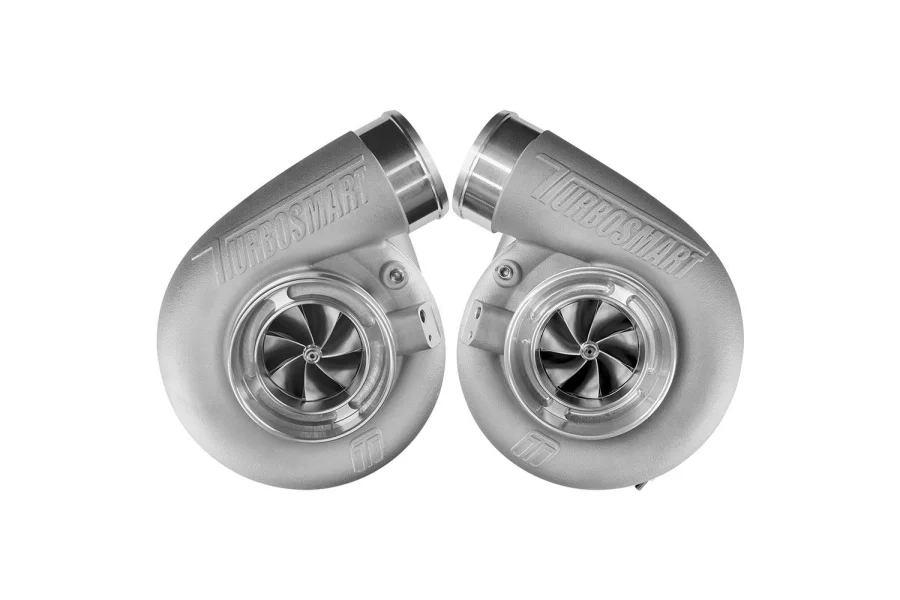 Turbosmart Mirror Twin Turbo Package - TS-1-7675C V-Band 0.96AR Oil Cooled Turbos, référence TS-1-7675C-VB096E-MT