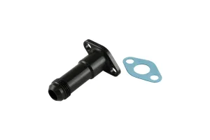 Turbosmart 38.1mm 10AN 75mm Extended Oil Drain Black, référence TS-199-3008