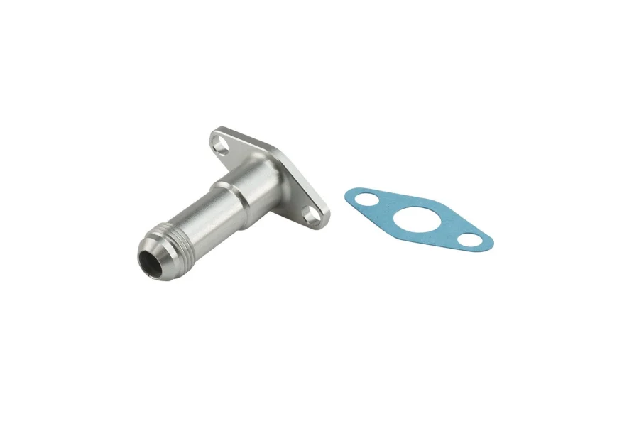Turbosmart 50.8mm 10AN 75mm Extended Oil Drain Silver, référence TS-199-3011