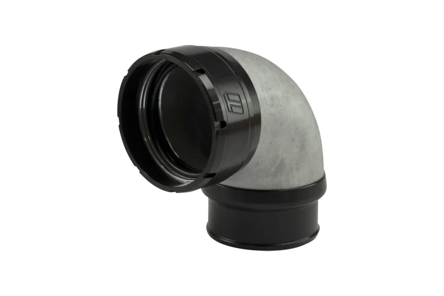 Turbosmart LockSleeve Turbo Adapter Compressor Outlet 2.50" to 90 Elbow Hose Barb 2.50", référence TS-199-3023
