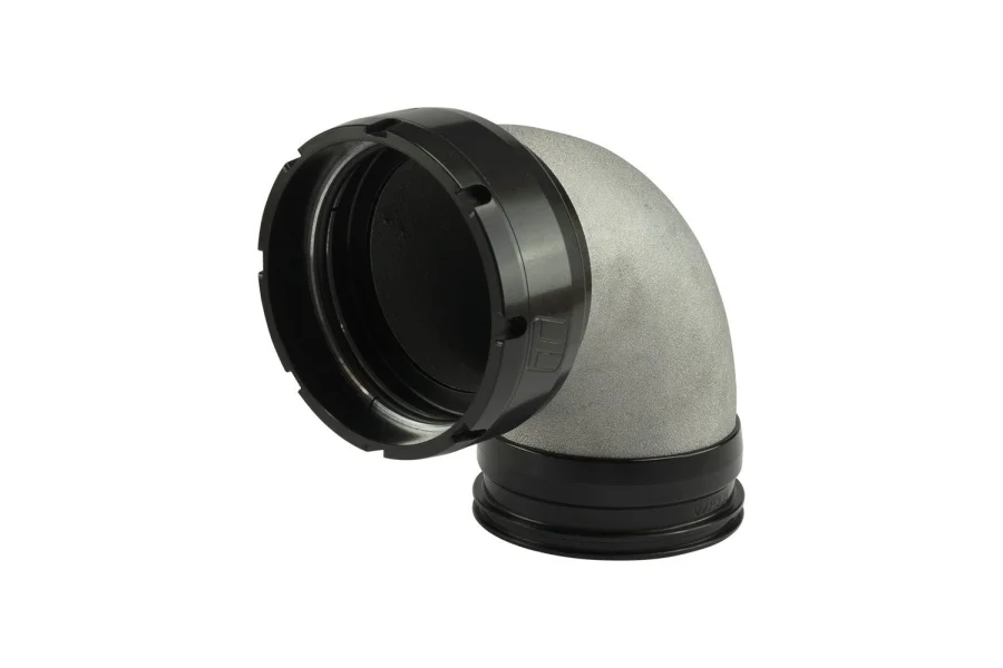 Turbosmart LockSleeve Turbo Adapter Compressor Outlet 3.00" to 90 Elbow Vibrant ,Plazmaclamp 3.00", référence TS-199-3037