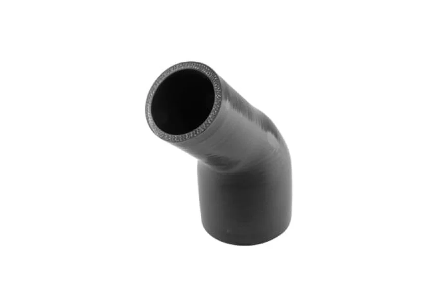 Turbosmart Silicon Hose 45 Reducer Elbow 2.00"-3.00" Black, référence TS-HRE42030-BK