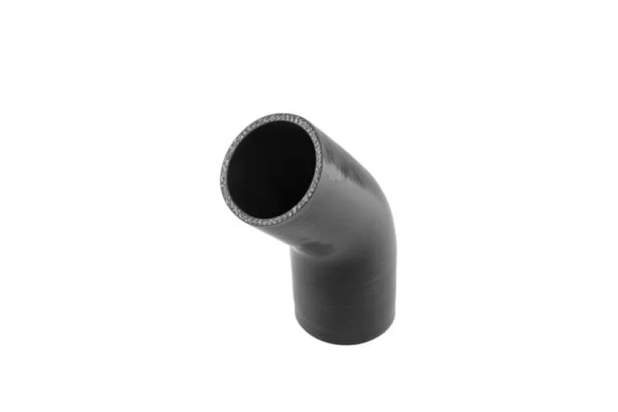 Turbosmart Silicon Hose 45 Reducer Elbow 2.25"-2.50" BLACK, référence TS-HRE42225-BK