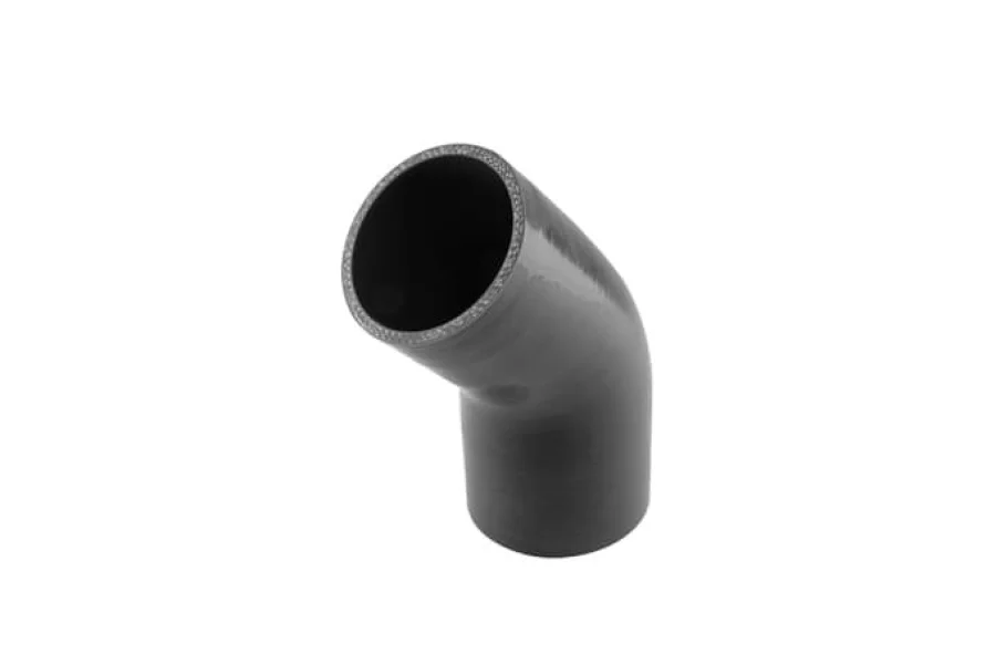 Turbosmart Silicon Hose 45 Reducer Elbow 2.75"-3.00" Black, référence TS-HRE4275300-BK