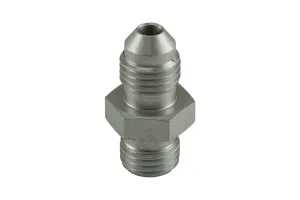 Turbosmart Fitting -4 AN Flare to -4 AN ORB Male Straight  Silver, référence TS-JO-0404-CL
