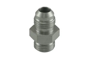 Turbosmart Fitting -6 AN Flare to -6 AN ORB Male Straight - Silver, référence TS-JO-0606-CL