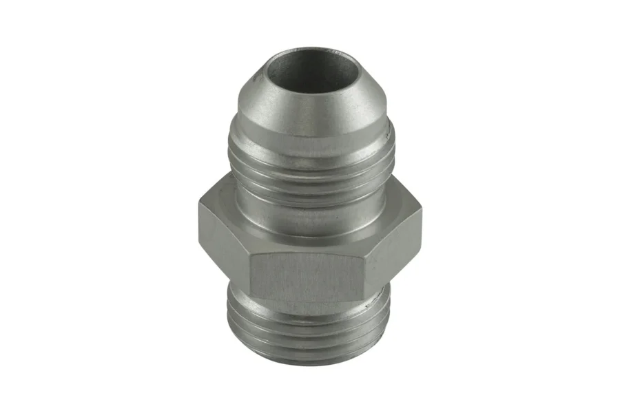 Turbosmart Fitting -8 AN Flare to -8 AN ORB Male Straight - Silver, référence TS-JO-0808-CL