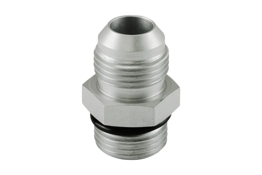 Turbosmart Fitting -10 AN Flare to -10 AN ORB Male Straight - Silver, référence TS-JO-1010-CL