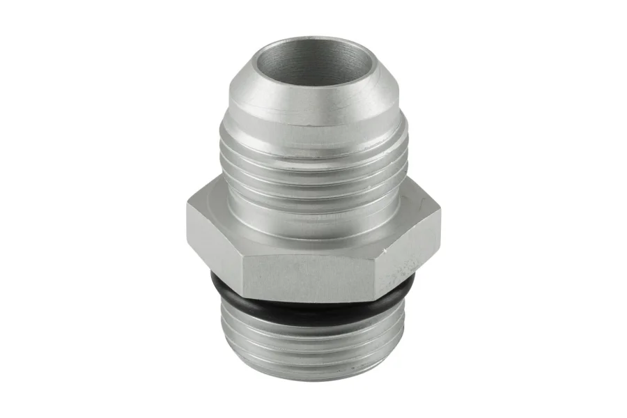 Turbosmart Fitting -12 AN Flare to -12 AN ORB Male Straight - Silver, référence TS-JO-1212-CL