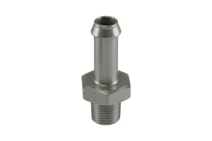 Turbosmart Fitting 8mm / 5/16" Hose End to 1/8 NPT Male Straight - Silver, référence TS-NH-0308-CL
