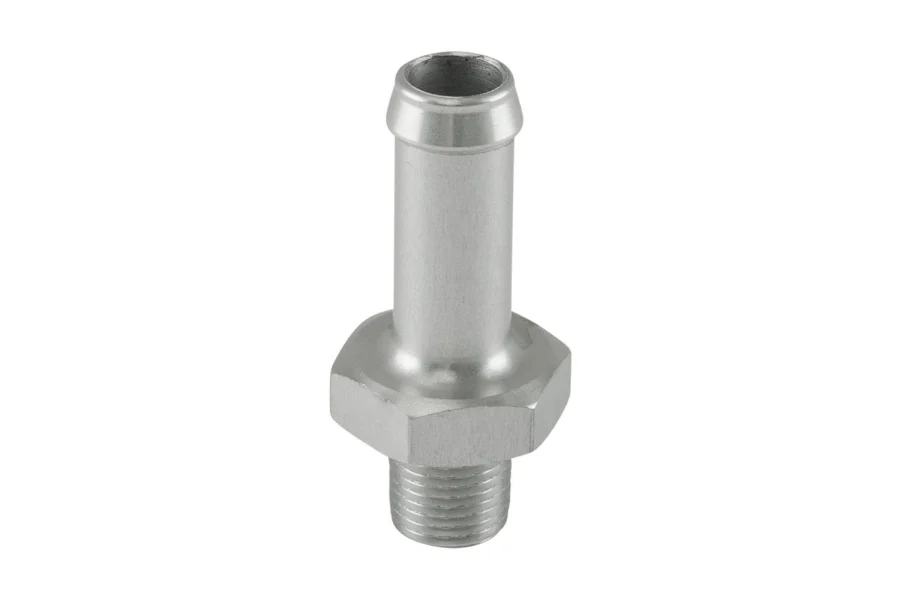 Turbosmart Fitting 10mm / 3/8" Hose End to -1/8 NPT Male Straight - Silver, référence TS-NH-0310-CL