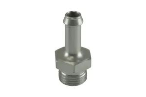 Turbosmart Fitting 8mm / 5/16" Hose End to -6 AN ORB Male Straight - Silver, référence TS-OH-0608-CL
